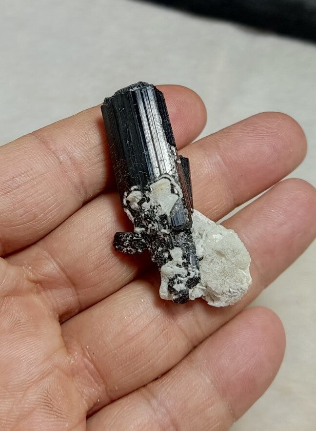 Natural Terminated Black Tourmaline Crystal 22 grams