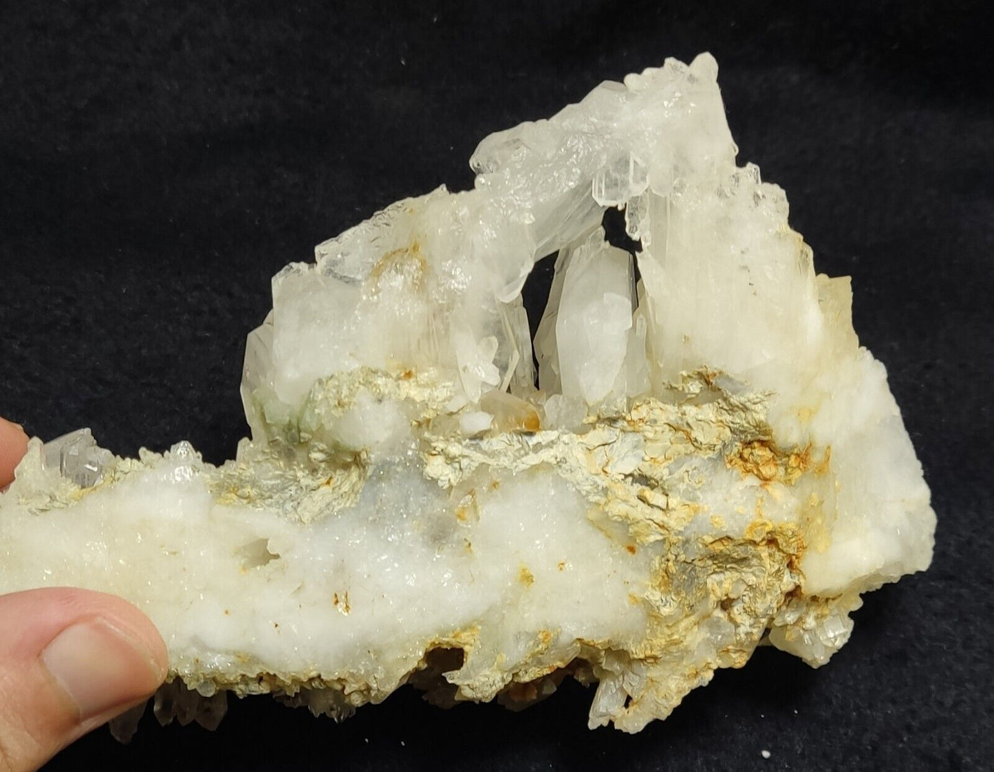 An Aesthetic Natural beautifully terminated Quartz cluster 505 grams
