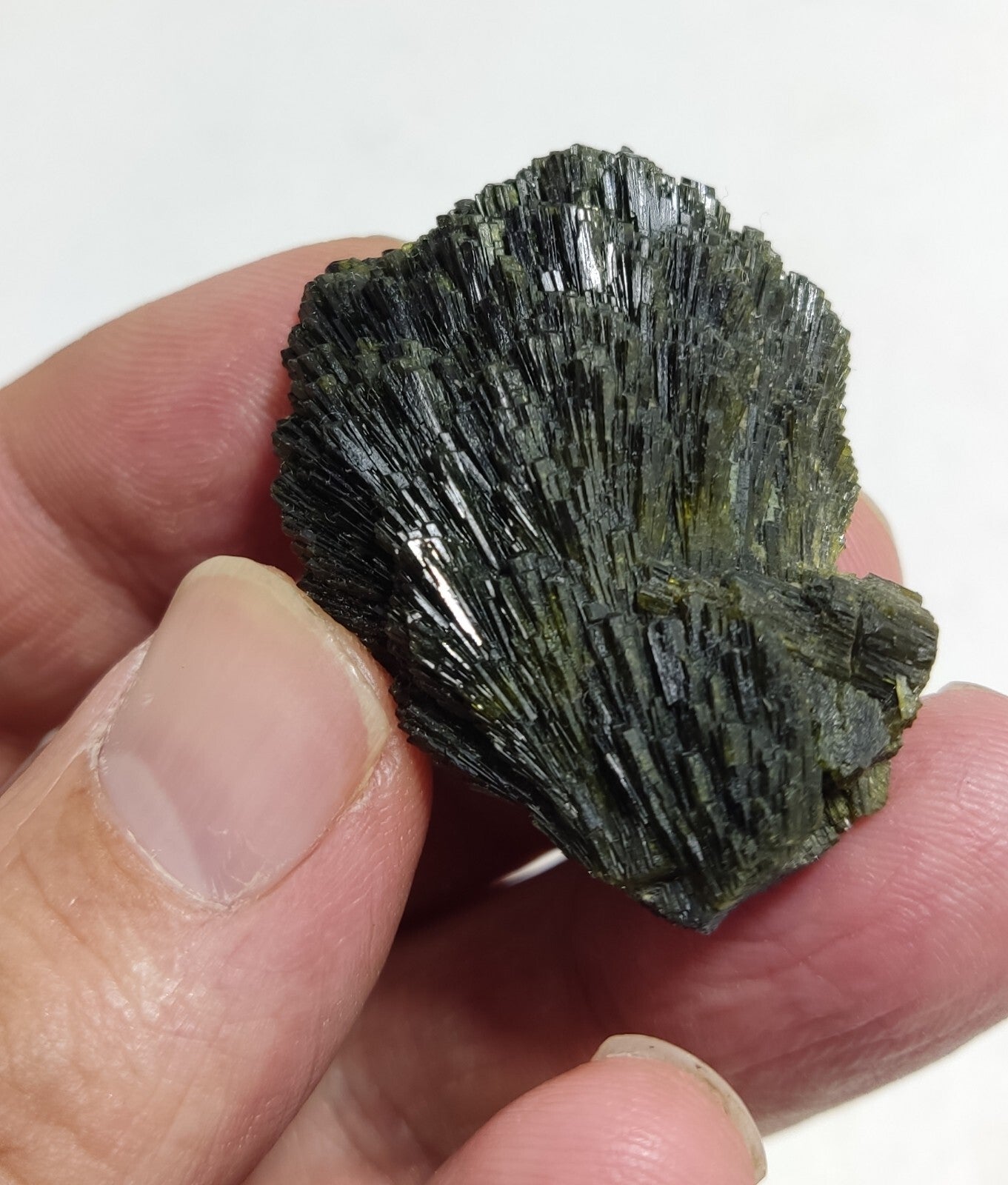 Single natural Epidote Crystal spray formations 27 grams