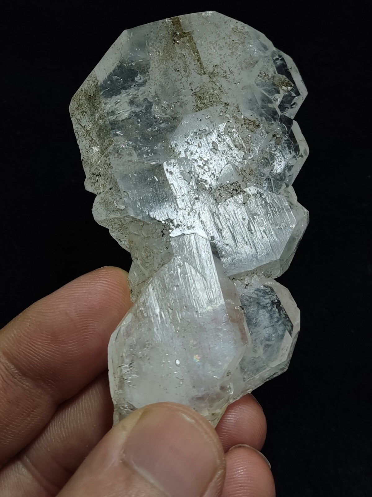 An Aesthetic terminated specimen of Faden Quartz crystal 107 grams