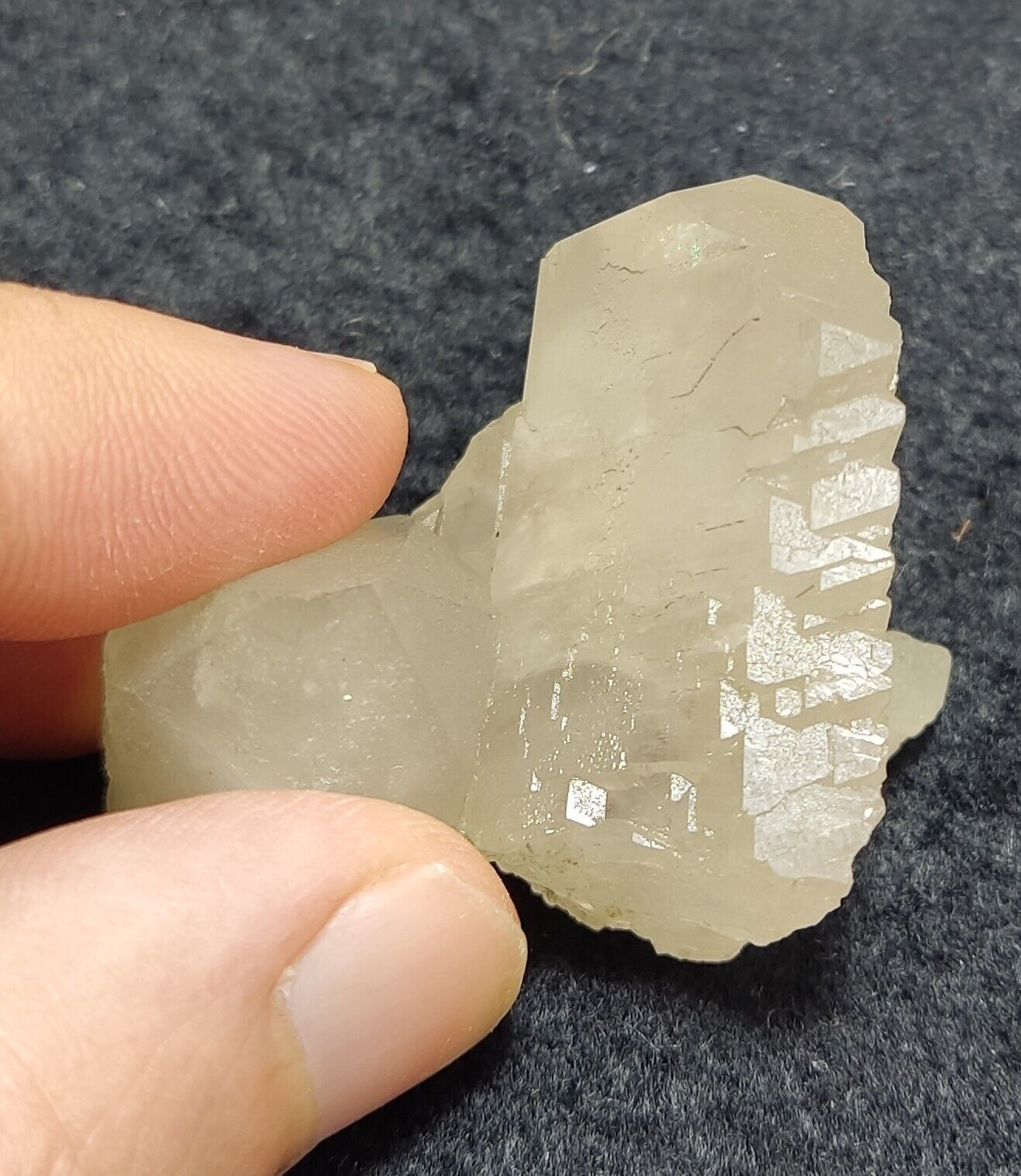 An Aesthetic Natural beautifully terminated gwindel Quartz specimen 47 grams