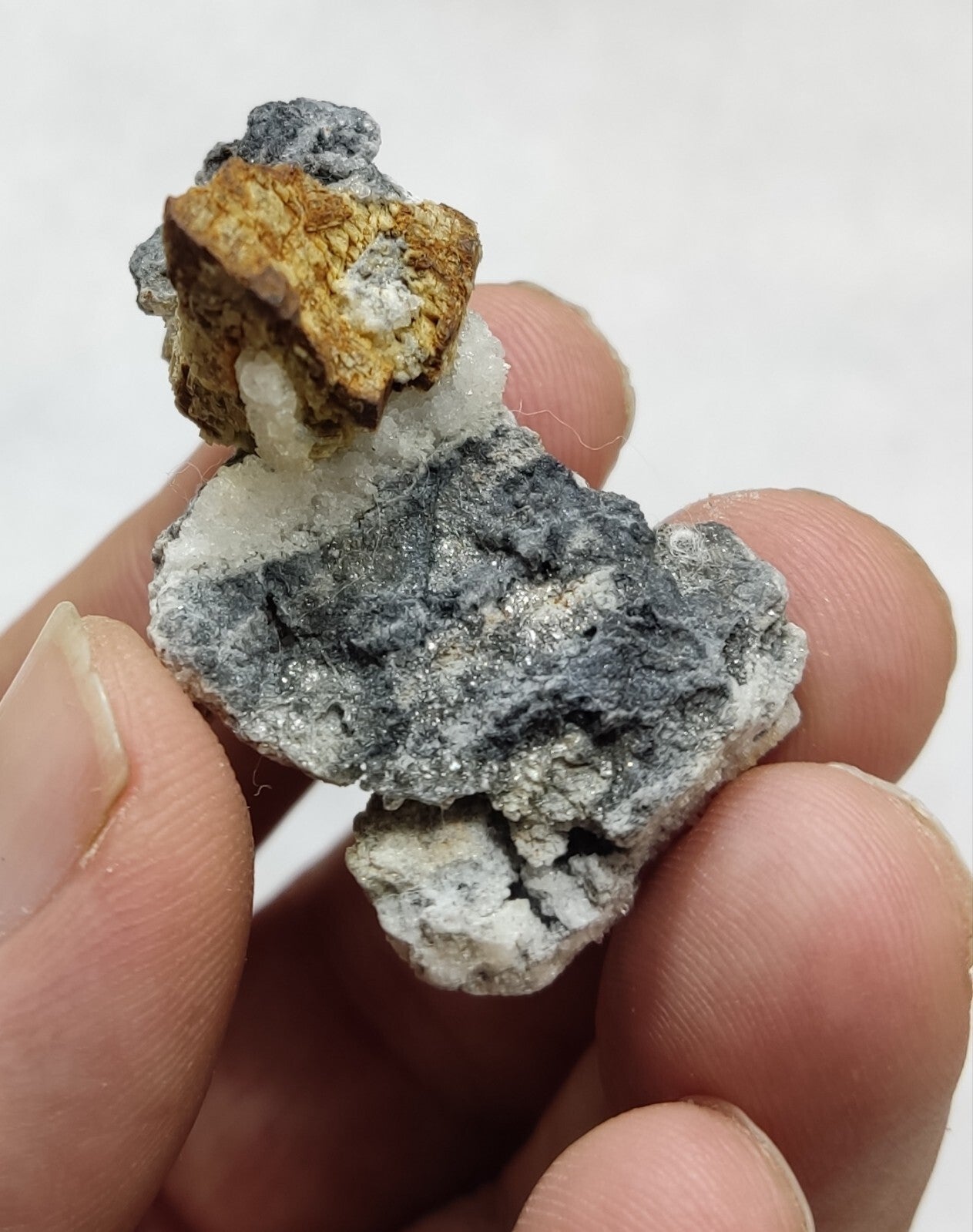 An amazing specimen of siderite on matrix 14 grams