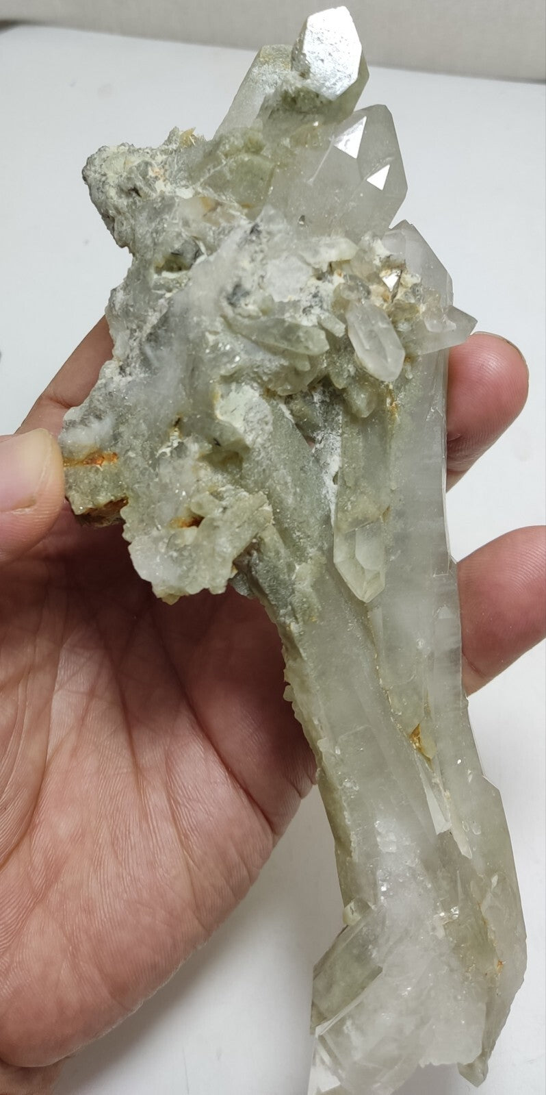 An Aesthetic Natural beautifully terminated Chlorite Quartz specimen 262 grams