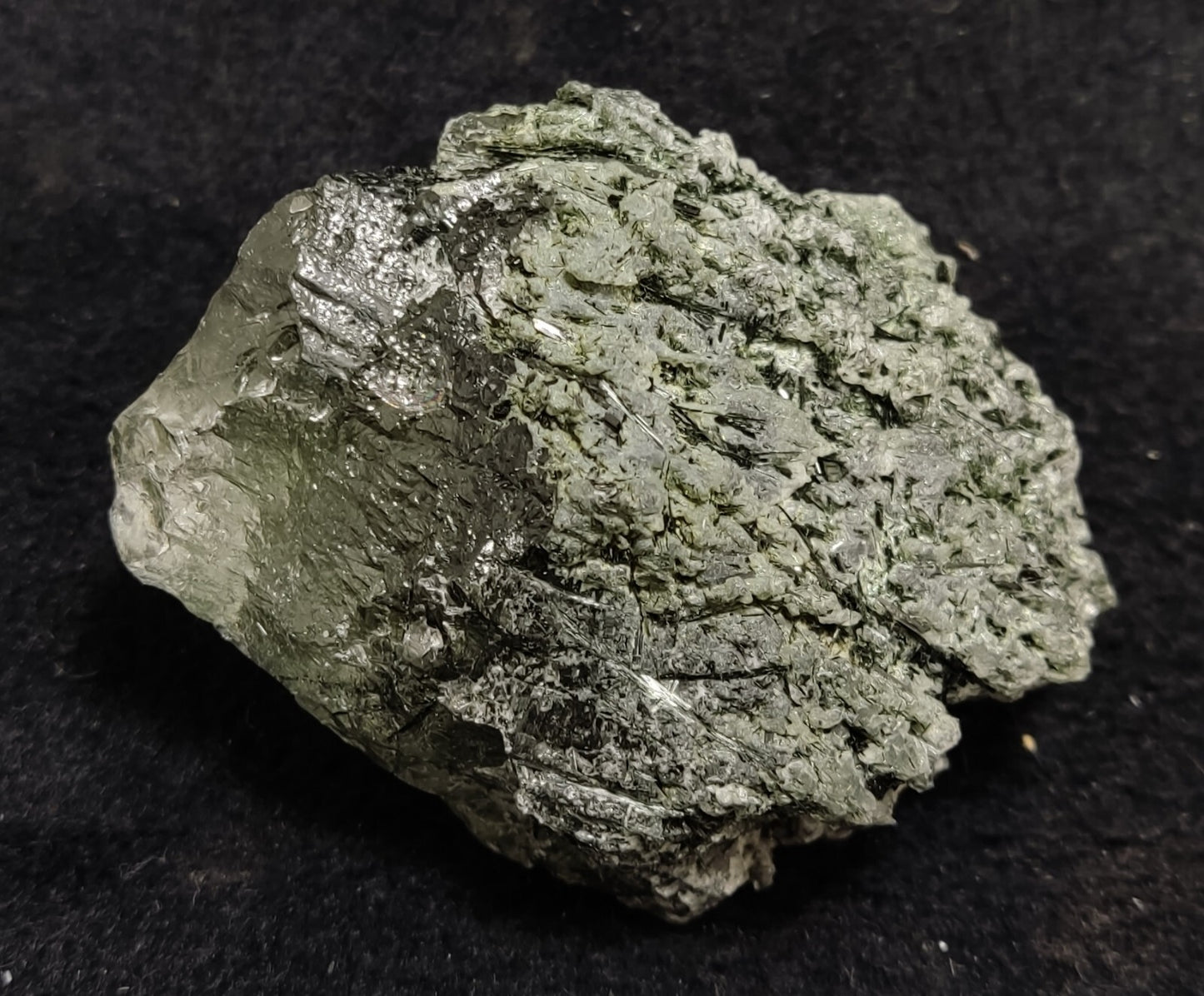 An Aesthetic Natural terminated etched Chlorite Quartz crystal specimen 179 gram