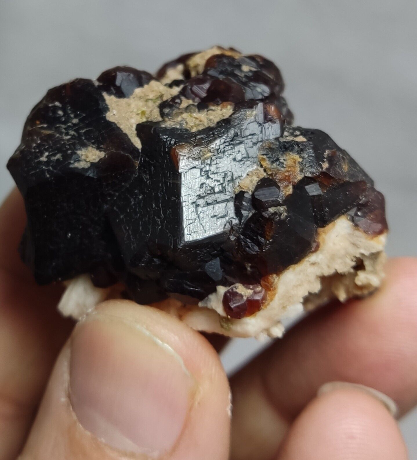 57 grams aesthetic andradite garnet crystal specimen