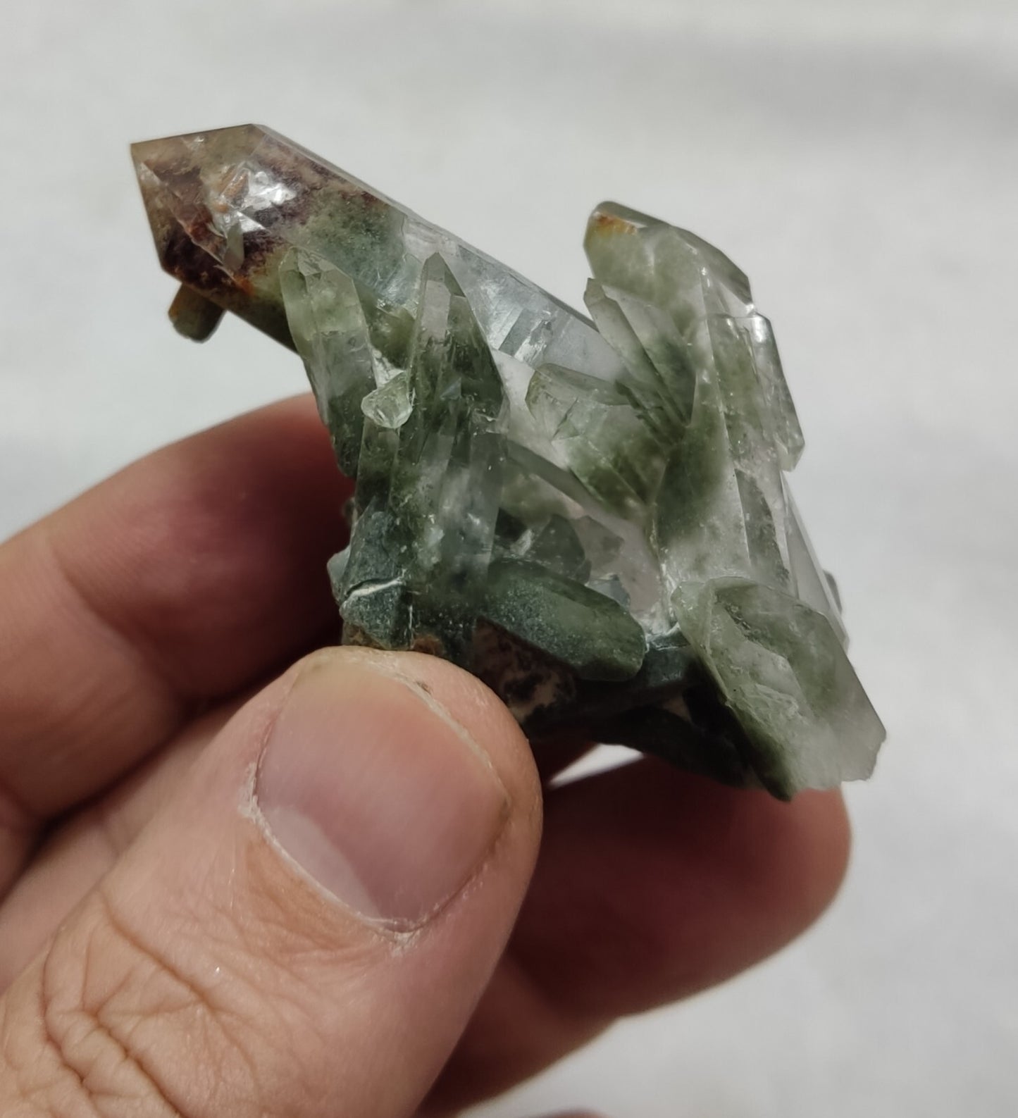 An Aesthetic terminated chlorite Quartz specimen 33 grams