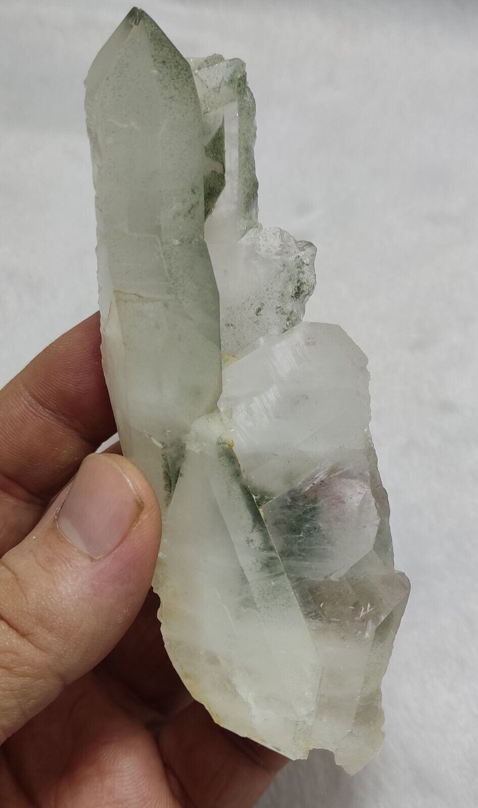 An Aesthetic Natural beautifully terminated Chlorite Quartz specimen 173 grams