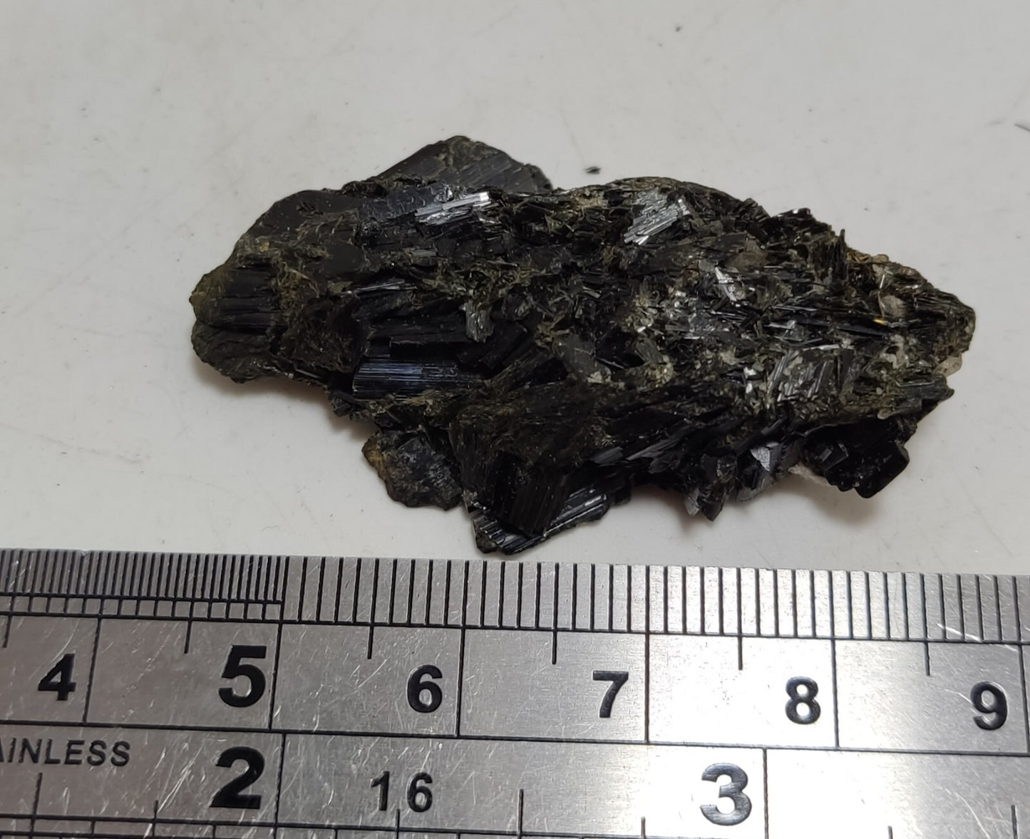 An aesthetic specimen of terminated aegirine crystal cluster 12 grams