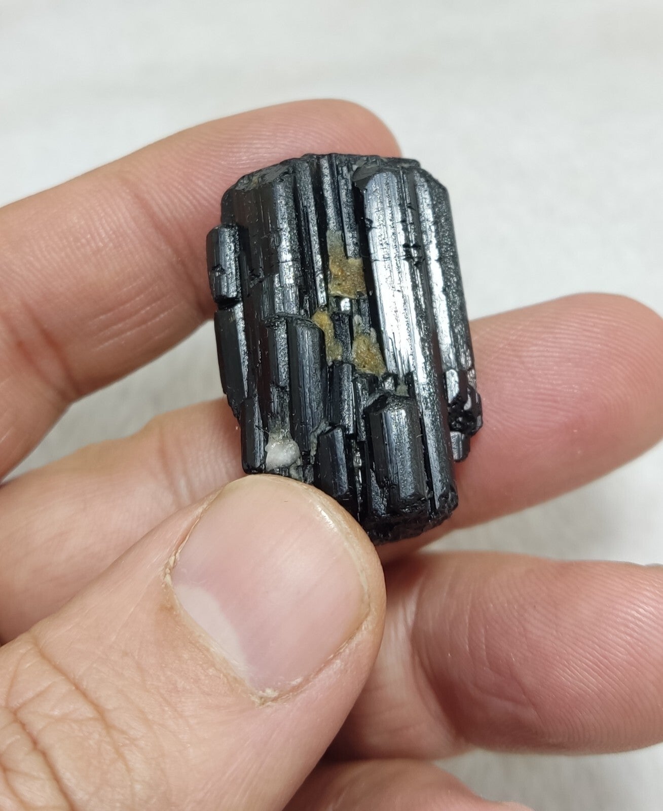 An amazing specimen of terminated black tourmaline 24 grams