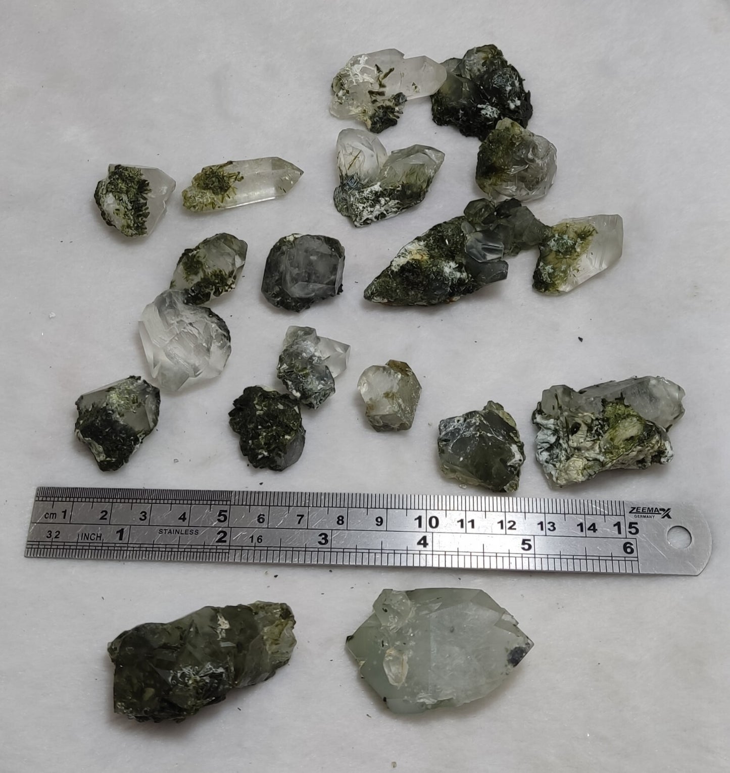 260 grams epidote Quartz crystals