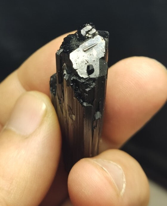 Natural Terminated Black Tourmaline Crystal 24 grams