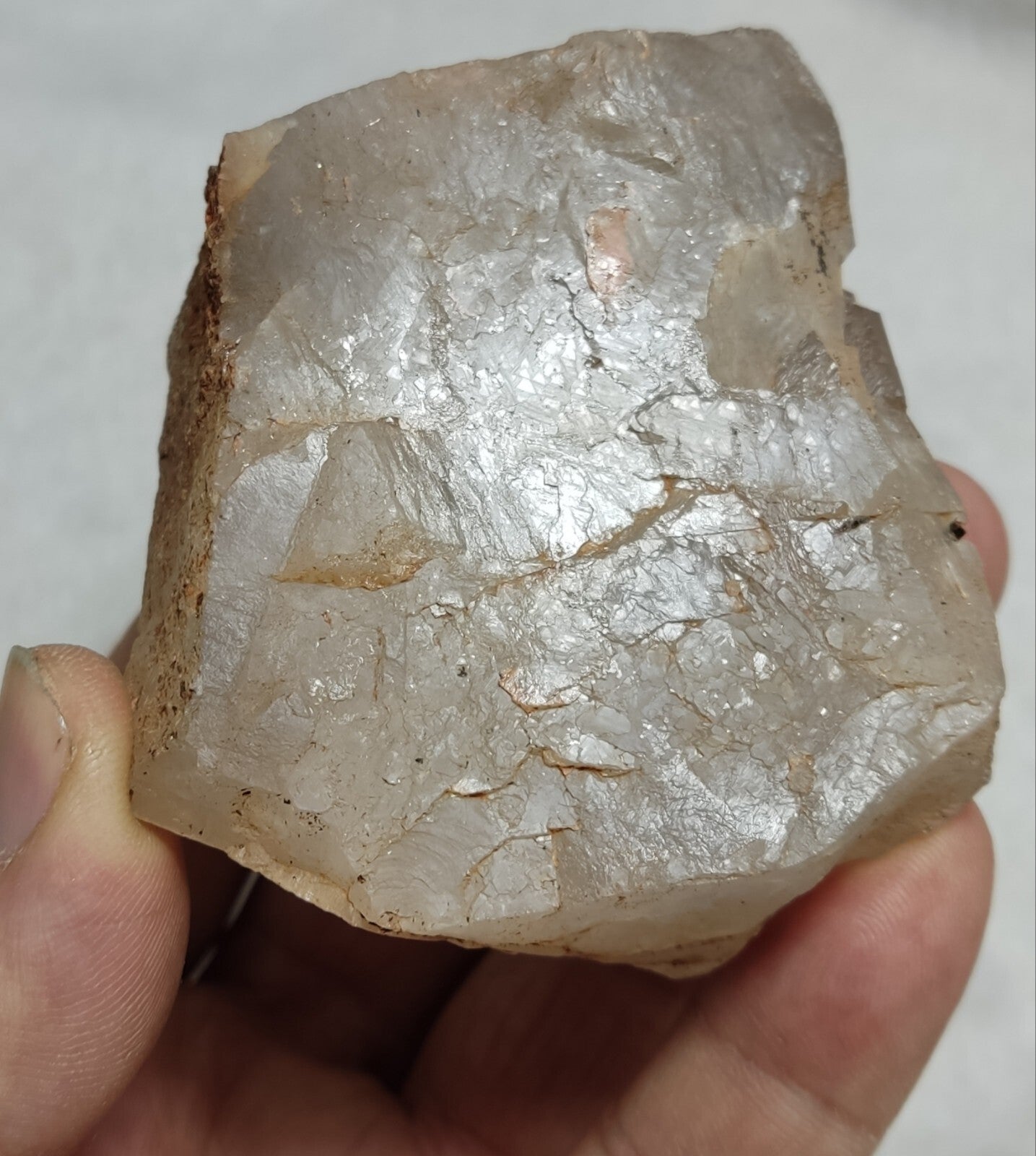 An Aesthetic terminated Quartz floater with needle inclusions 265 grams