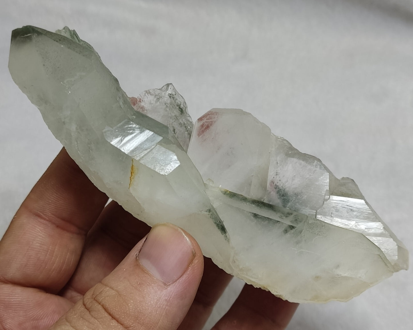 An Aesthetic Natural beautifully terminated Chlorite Quartz specimen 173 grams