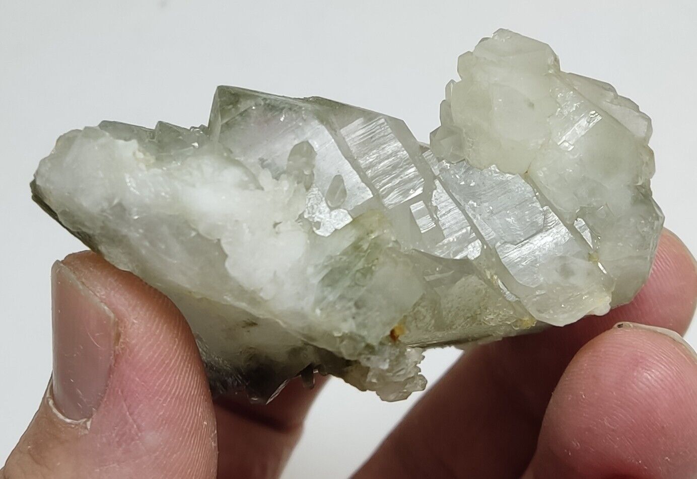 An Aesthetic Natural beautifully terminated Chlorite Quartz cluster 132 grams