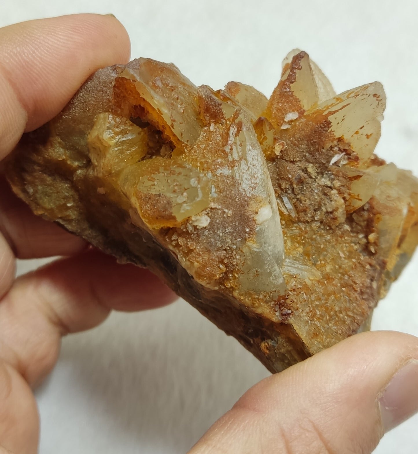 An Aesthetic Naturally terminated specimen of dogtooth calcite 168 grams