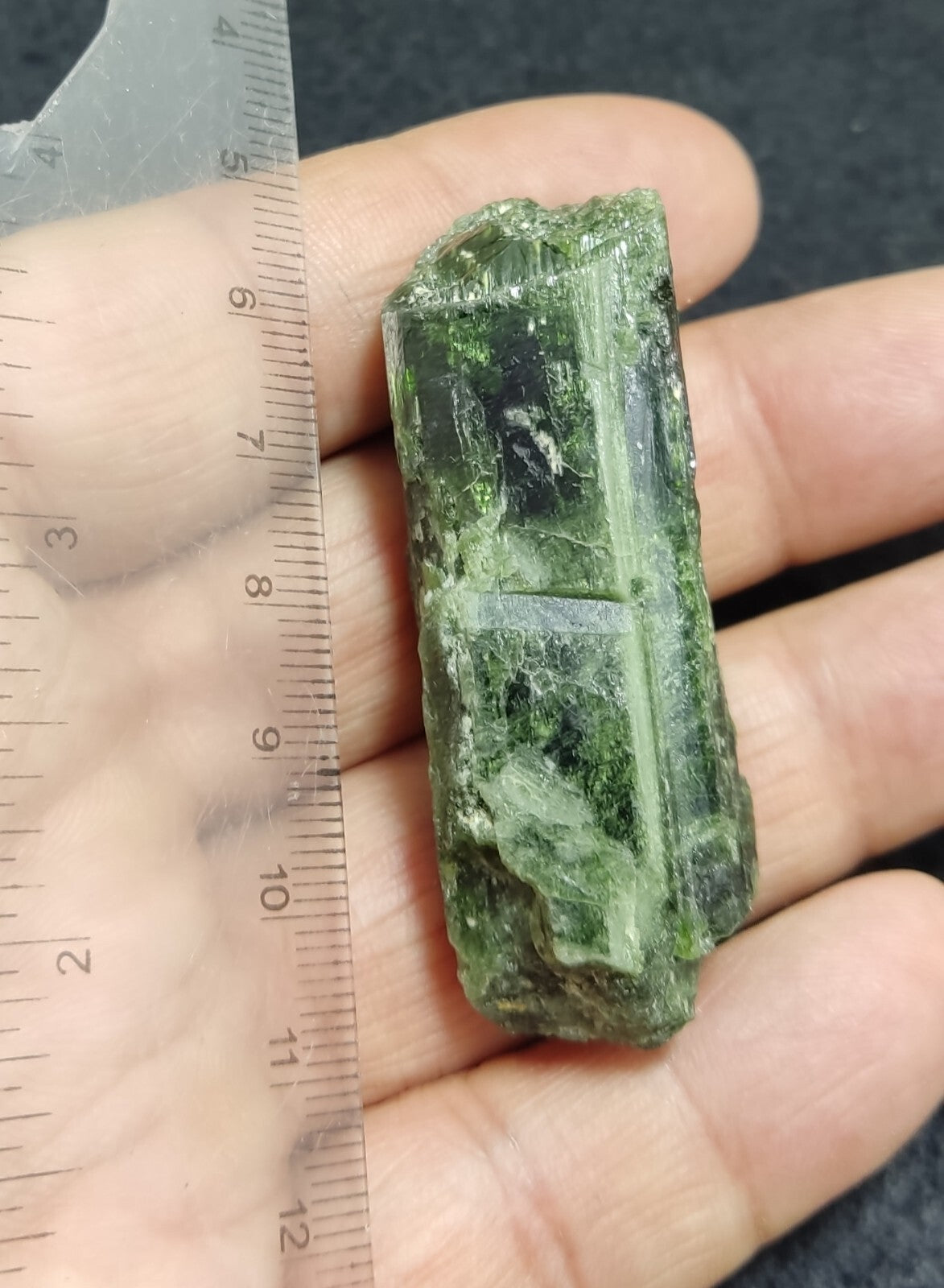 An amazing specimen of diopside crystal 45 grams