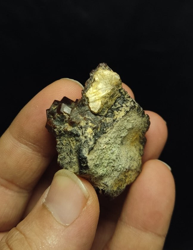 Natural Andradite Garnets Cluster 51 grams