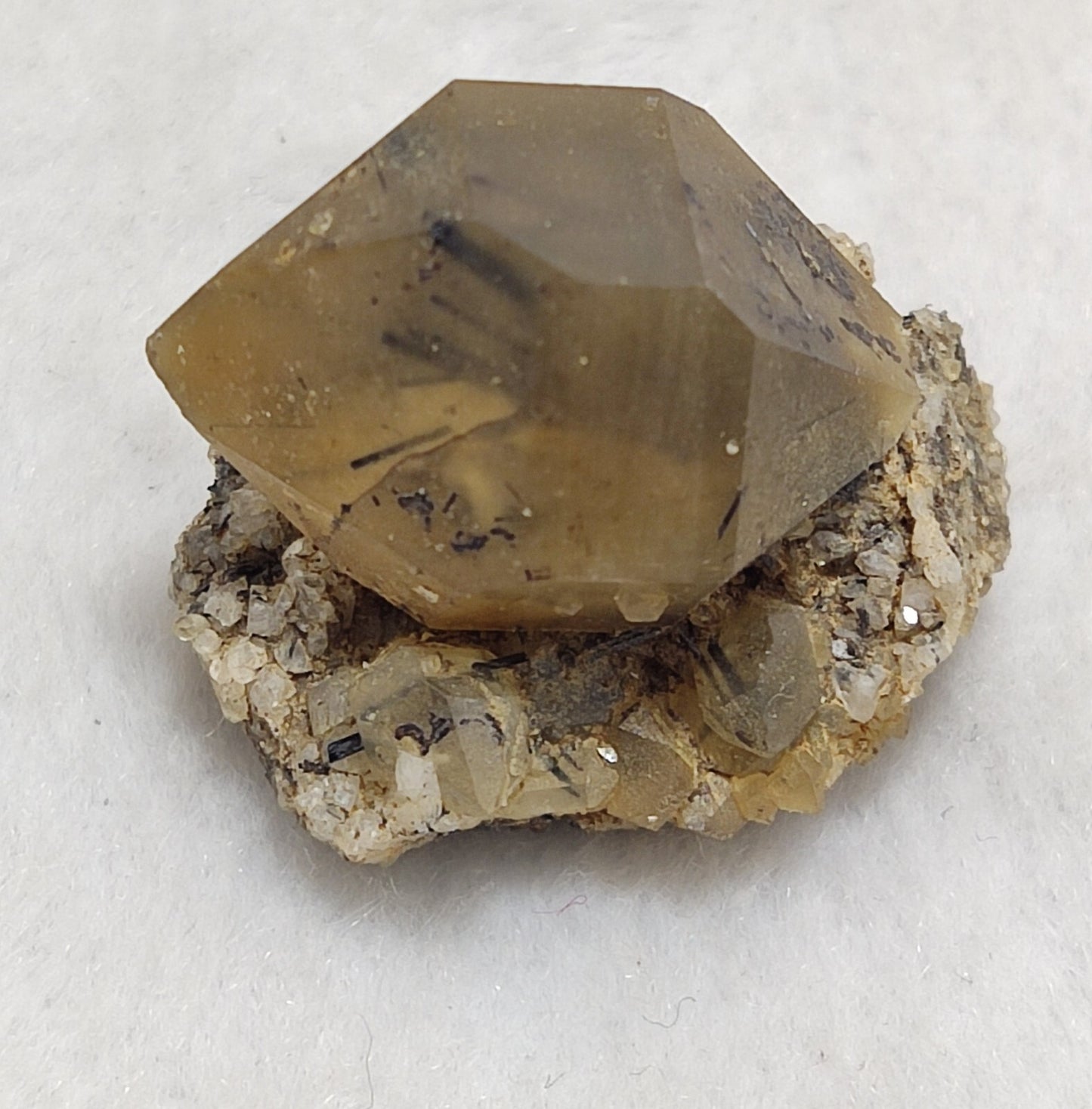 An aesthetic natural terminated astrophyllite Quartz crystal on matrix 15 grams