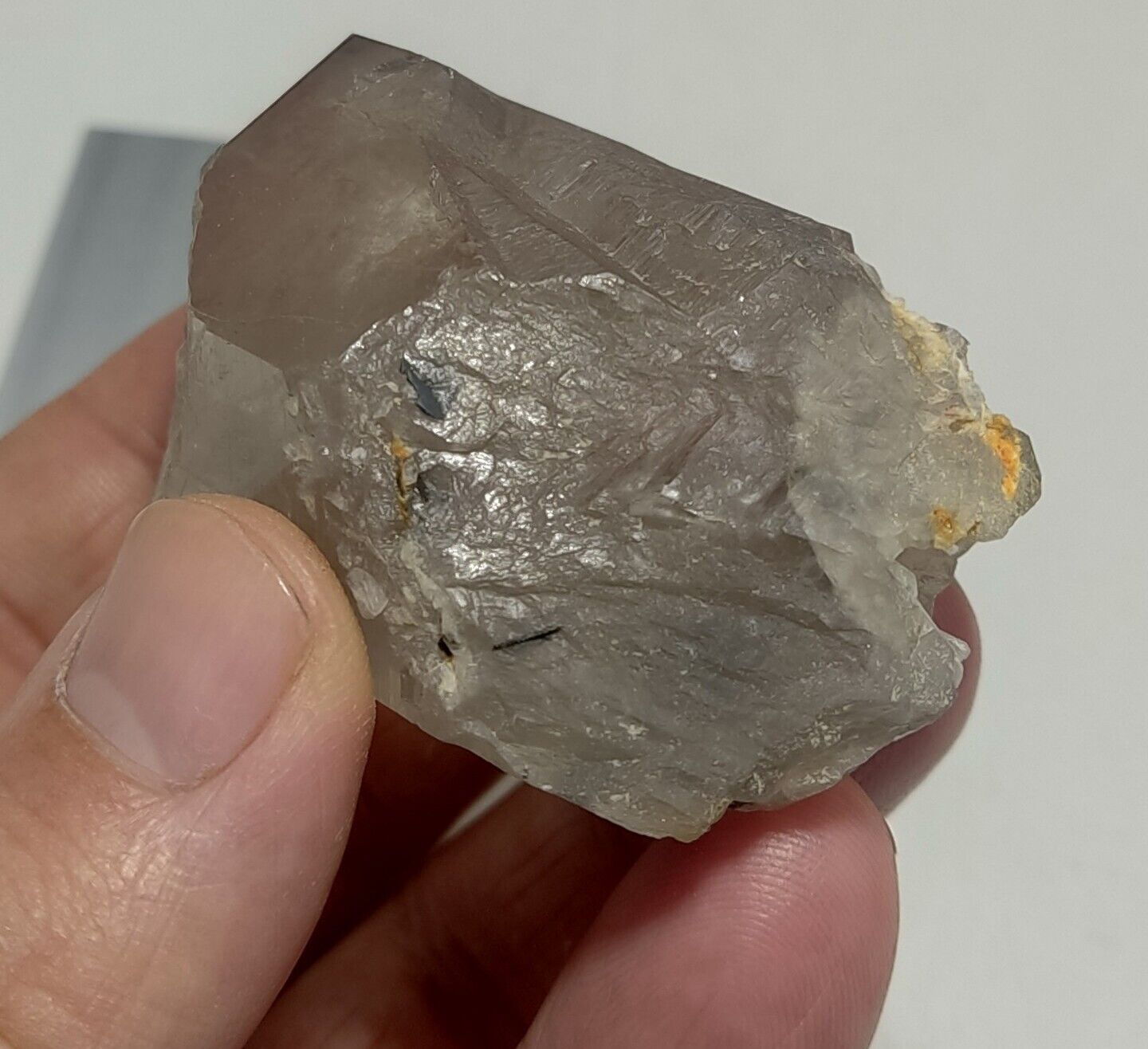 An Aesthetic Naturally terminated specimen of light Smoky Quartz 116 grams