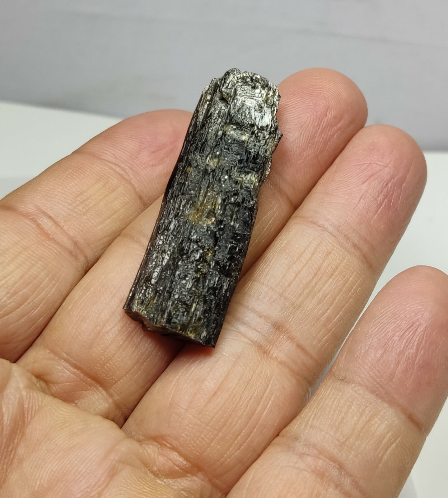 An aesthetic specimen of epidote crystal 15 grams