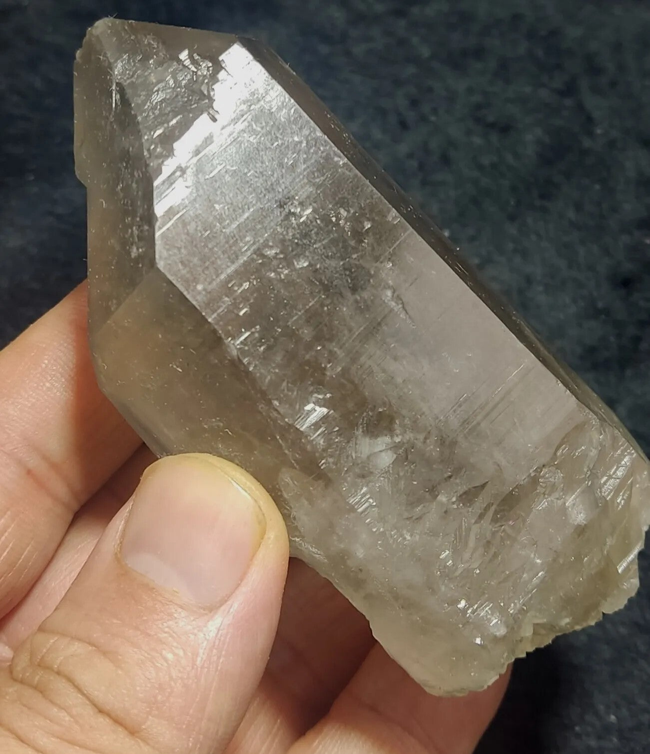An Aesthetic Naturally terminated specimen of Smoky Quartz 217 grams