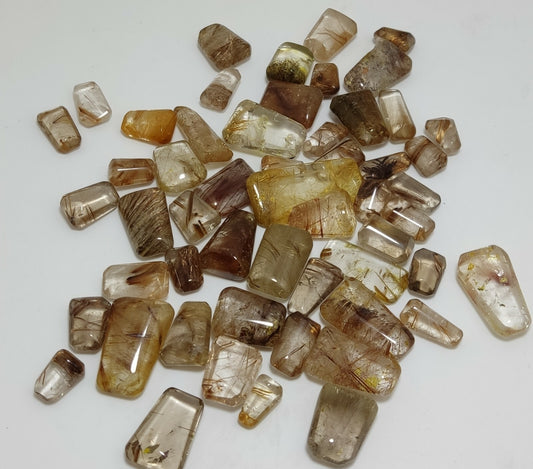 230 grams Rutilated polished quartz tumbles