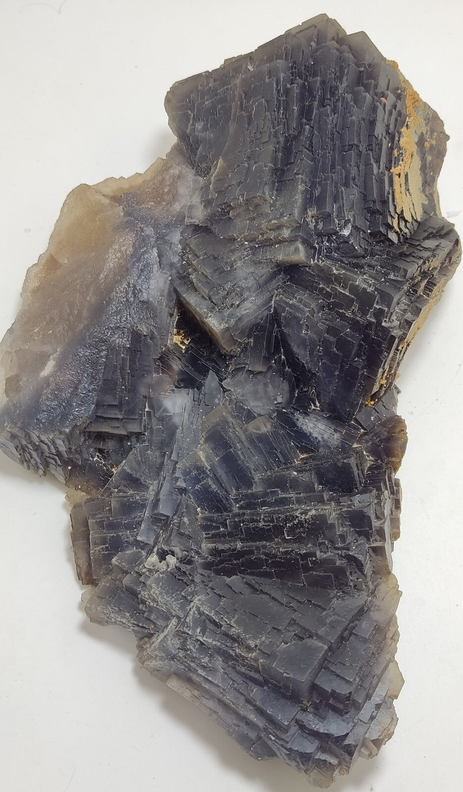 An amazing specimen of cubic dark bluish color Fluorite 2470 grams