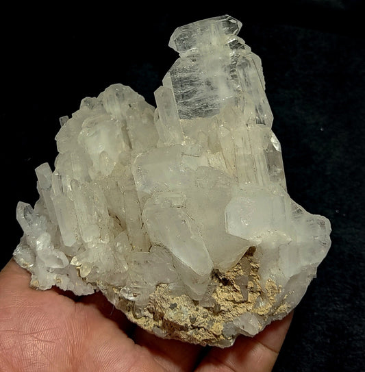 An Aesthetic Specimen Of Faden Quartz Cluster 295 grams
