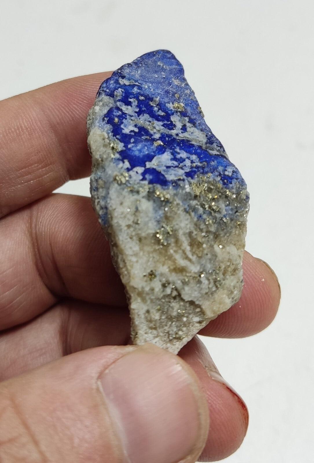 An Aesthetic specimen of lazurite on matrix with pyrite 29 grams