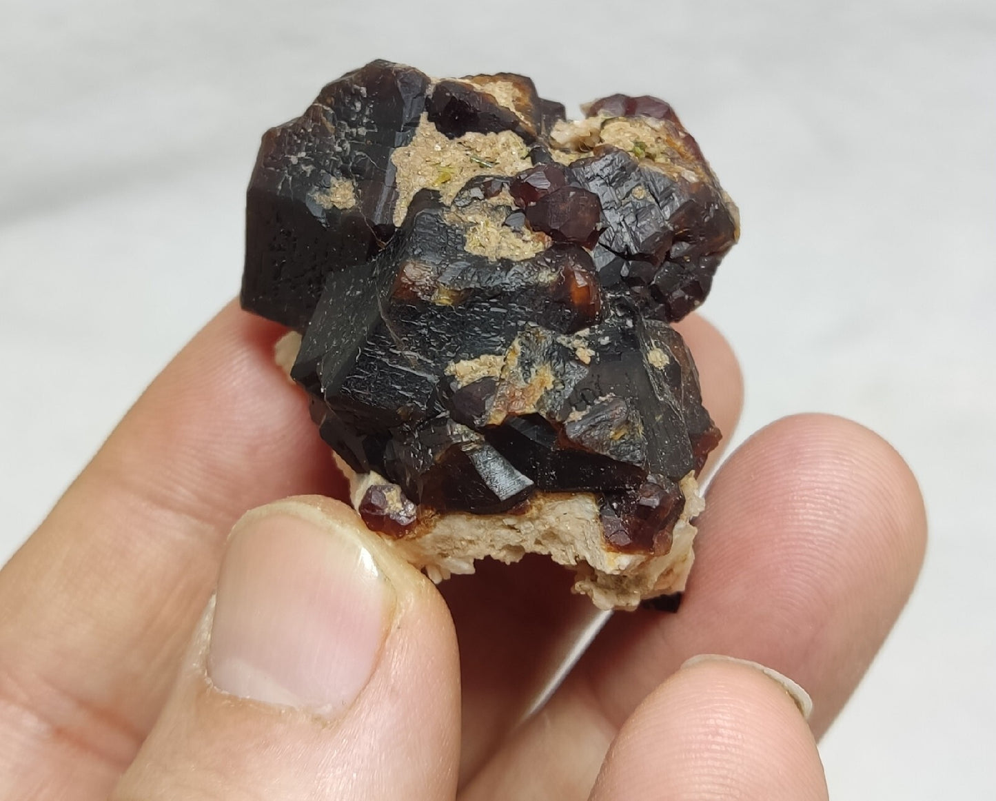 57 grams aesthetic andradite garnet crystal specimen