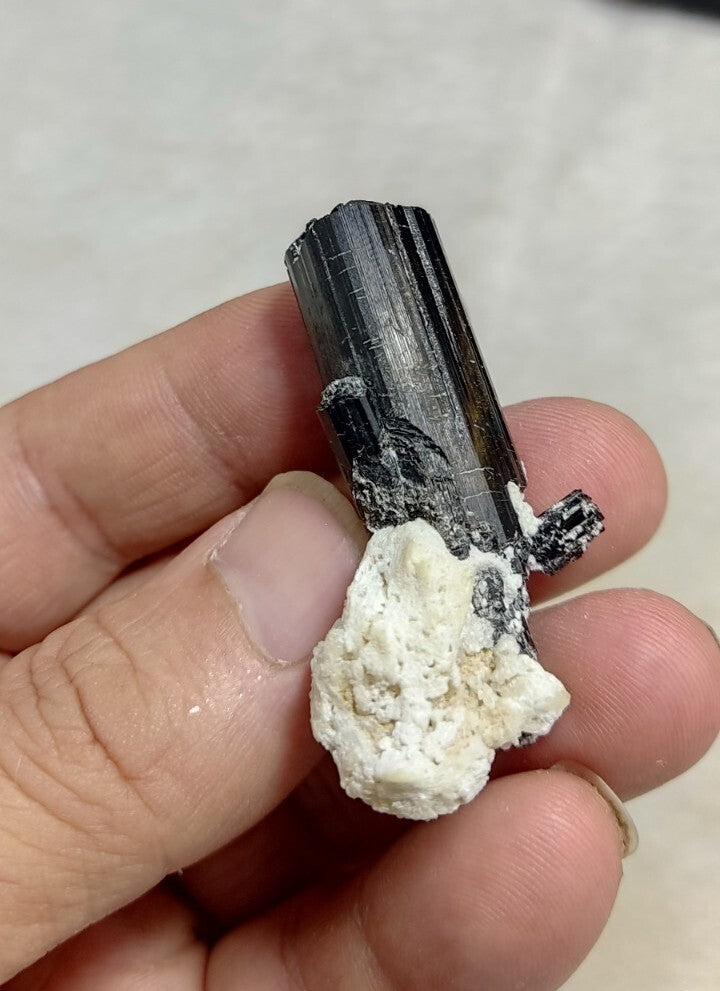 Natural Terminated Black Tourmaline Crystal 22 grams