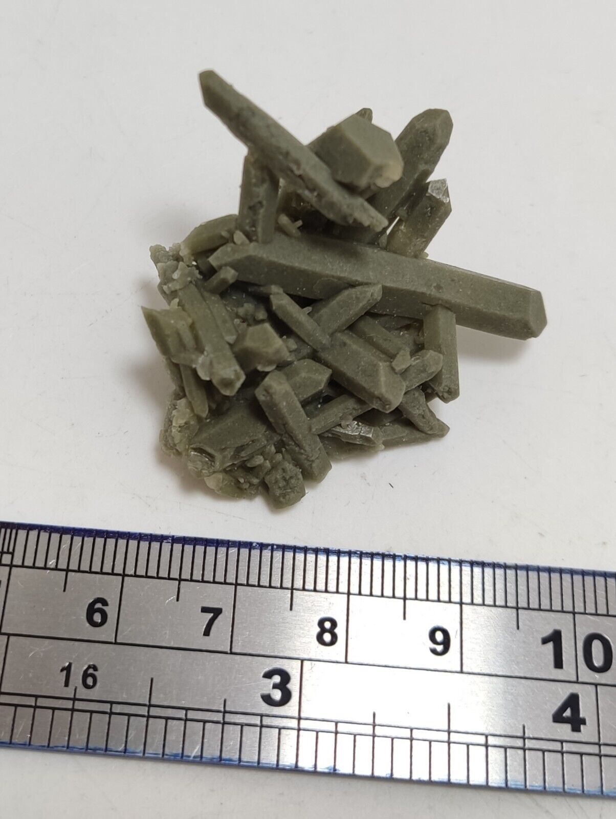 An Aesthetic Natural miniature terminated Chlorite Quartz cluster 11 grams