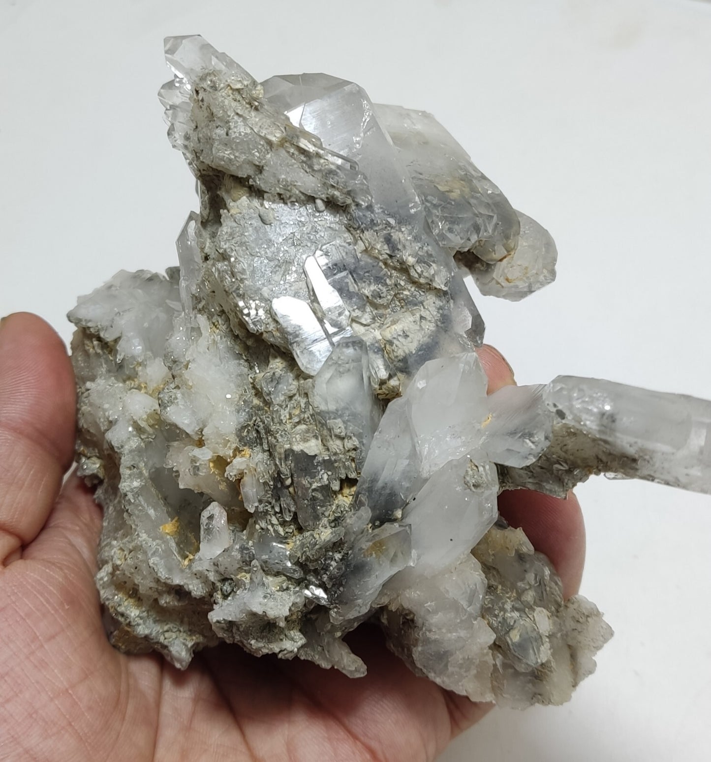 An Aesthetic Natural terminated chlorite quartz specimen 584 grams