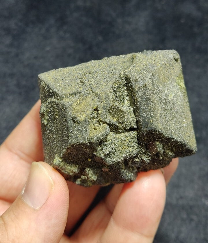 Dark Green Lusterous Epidote Crystal 226 grams