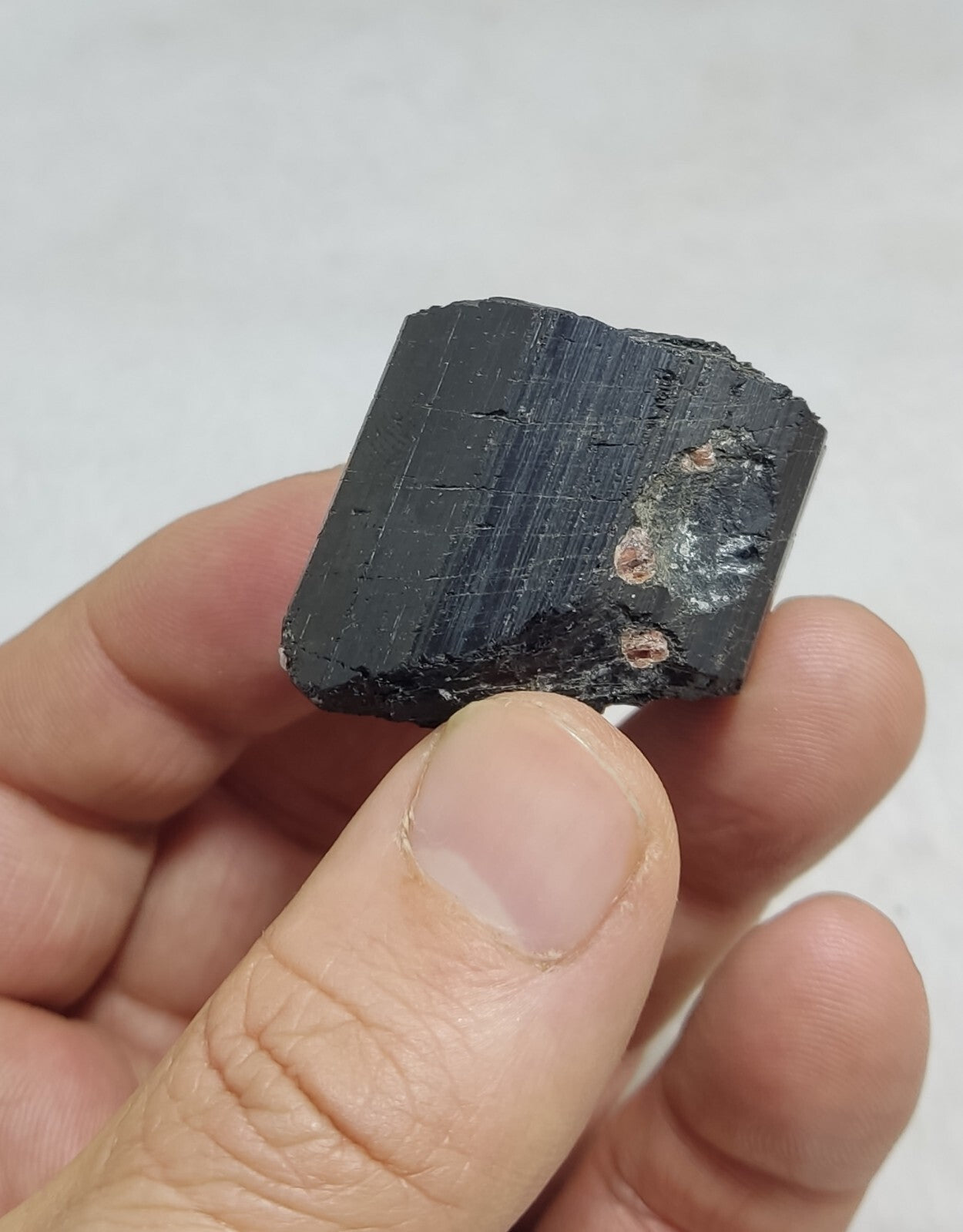 An amazing specimen of terminated black tourmaline 62 grams