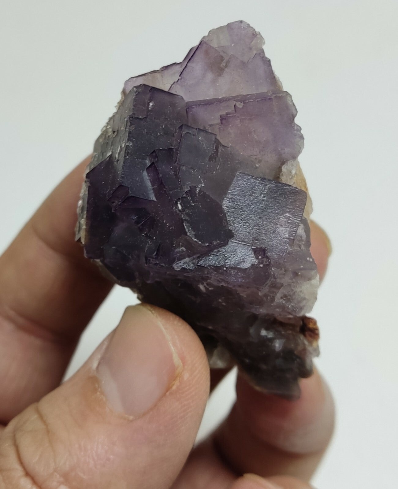 An amazing specimen of cubic purplish color Fluorite 73 grams