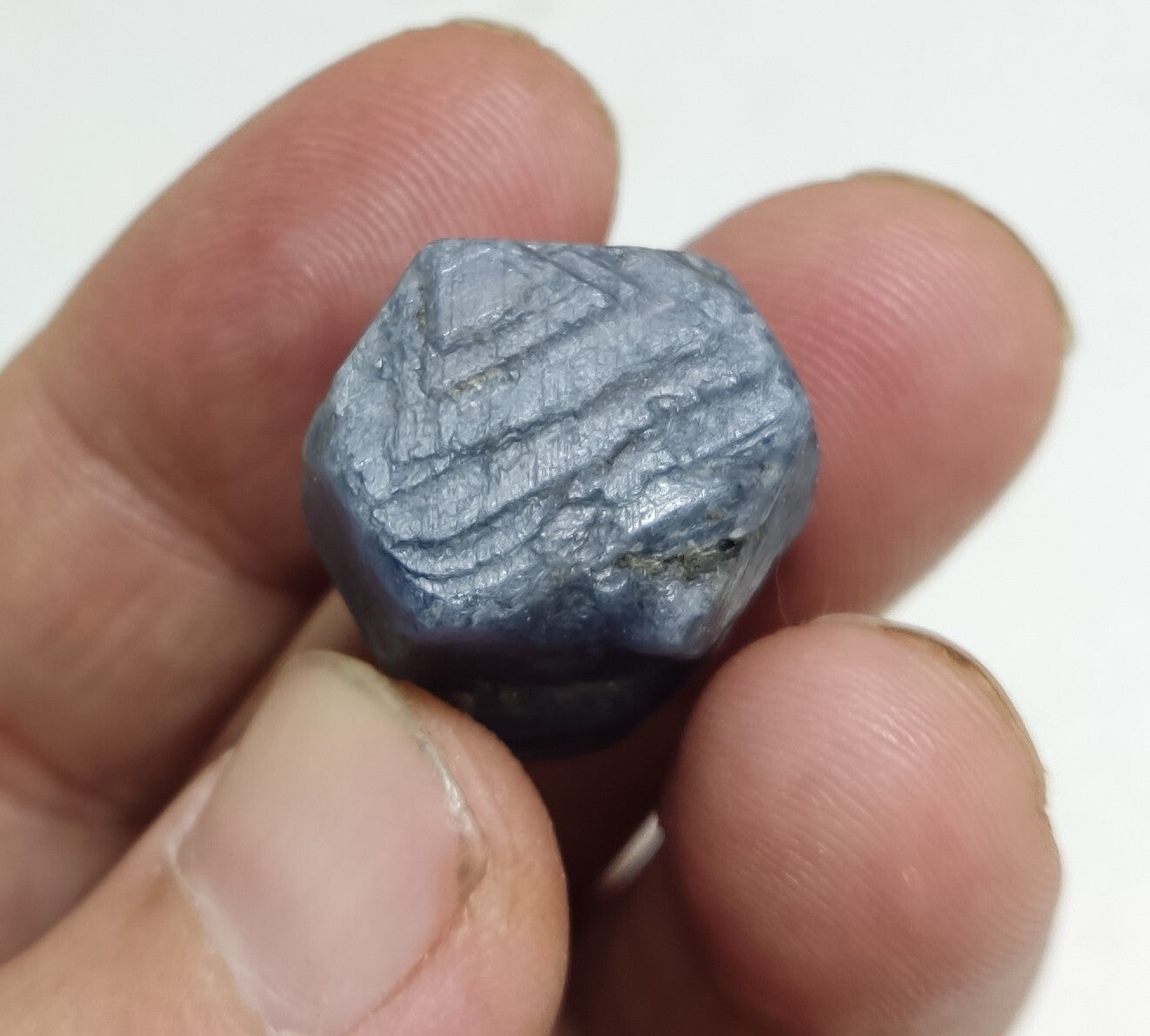 An aesthetic specimen of terminated sapphire crystal 20 grams