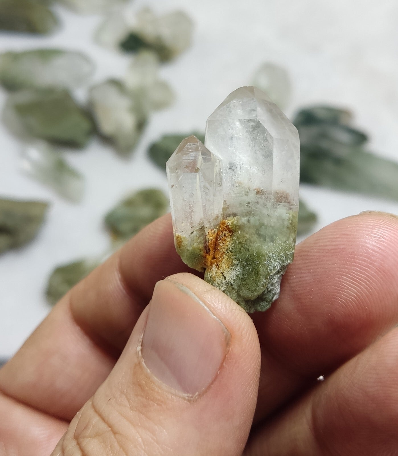 345 grams Chlorite Quartz crystals