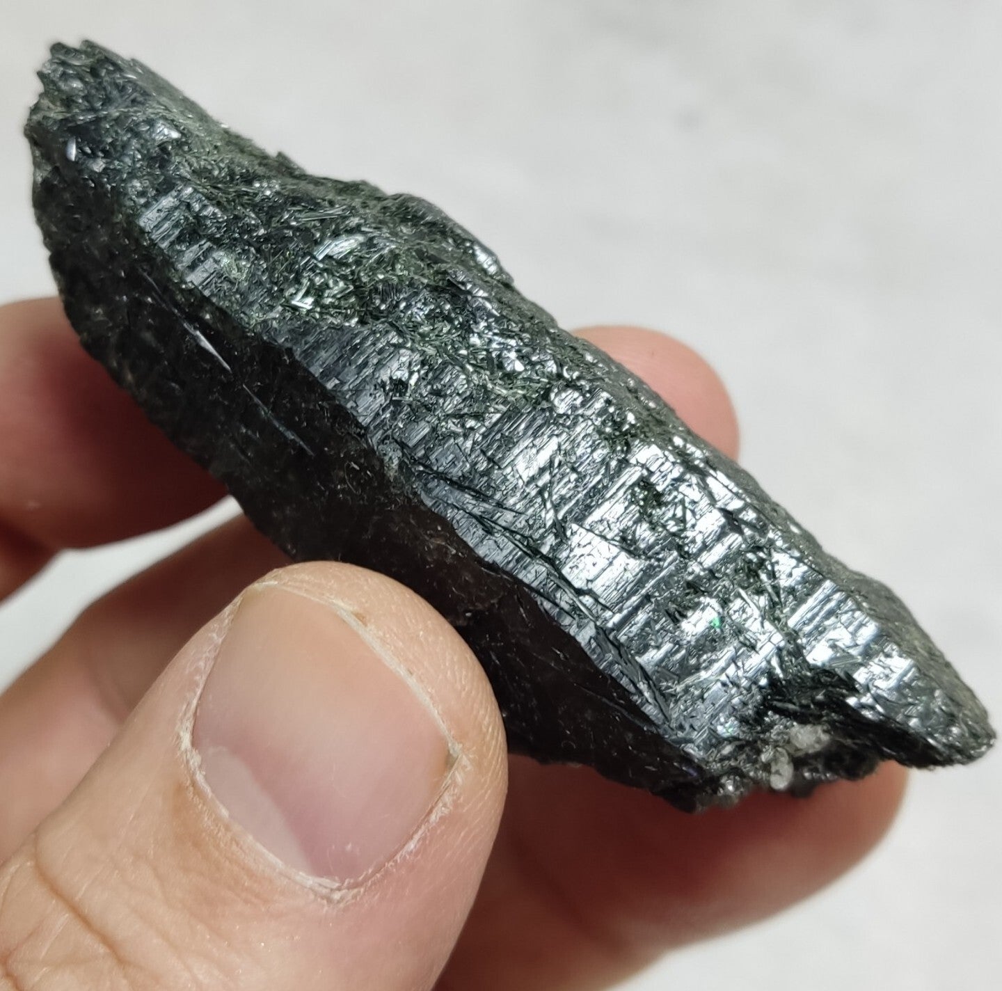 An Aesthetic Natural terminated Chlorite Quartz crystal specimen 42 grams