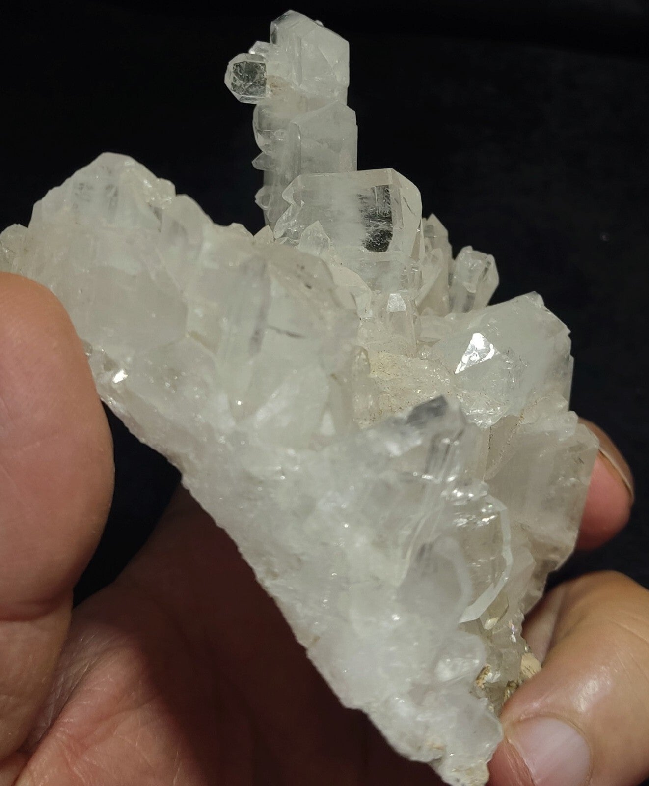 An Aesthetic Specimen Of Faden Quartz Cluster 295 grams