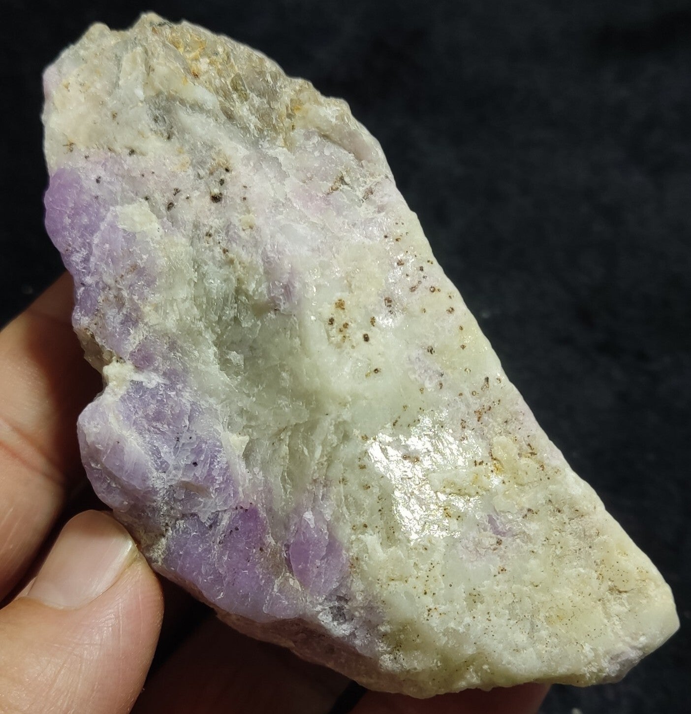 An amazing specimen of fluorescent rough hackmanite chunk 237 grams