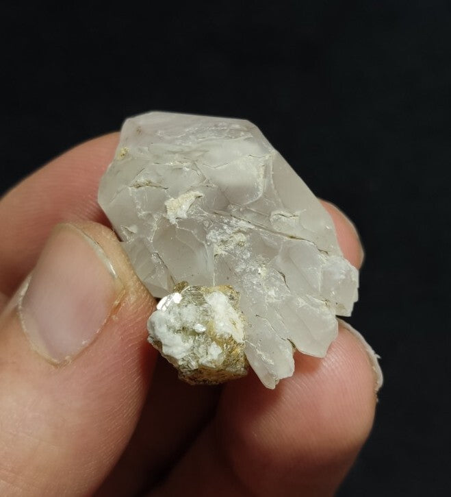 Miniature Etched Natural Smoky Quartz Double Terminated 15 grams