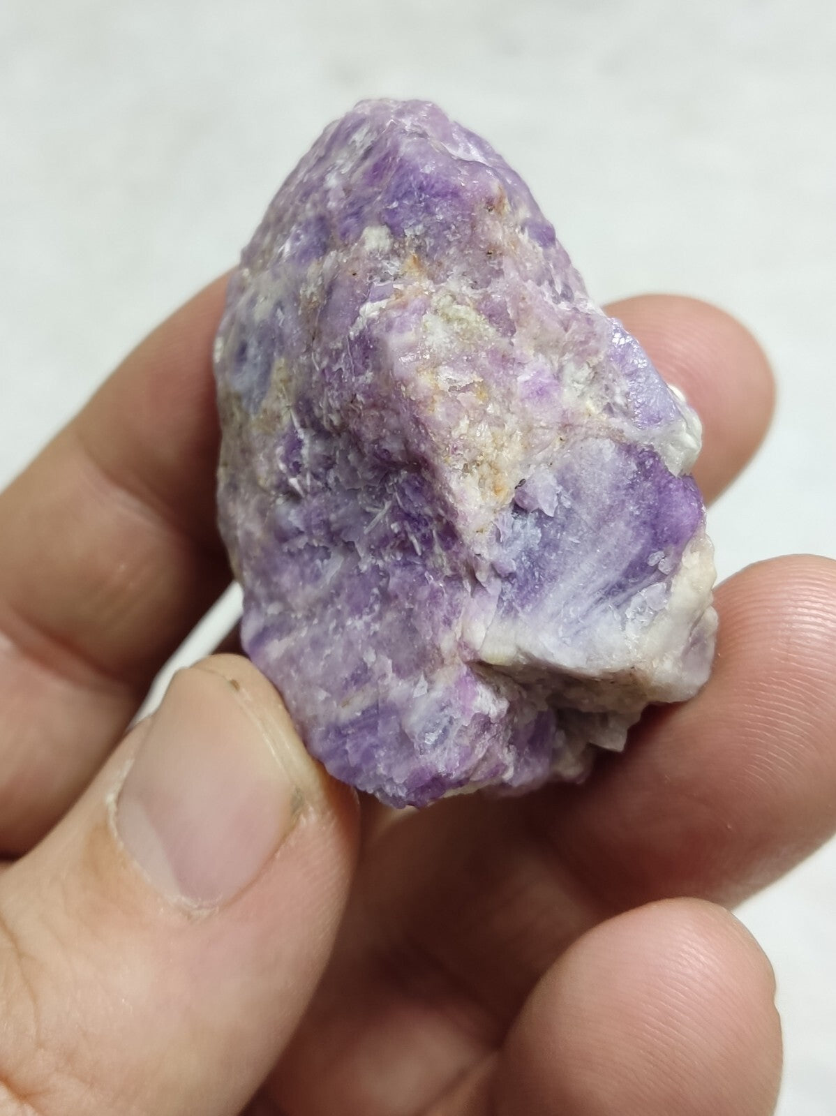 An amazing specimen of fluorescent rough hackmanite chunk 51 grams