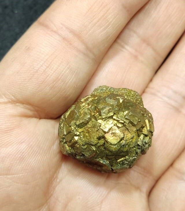 Natural Iridescent Pyrite Nodule Shape Specimen 36 Grams.