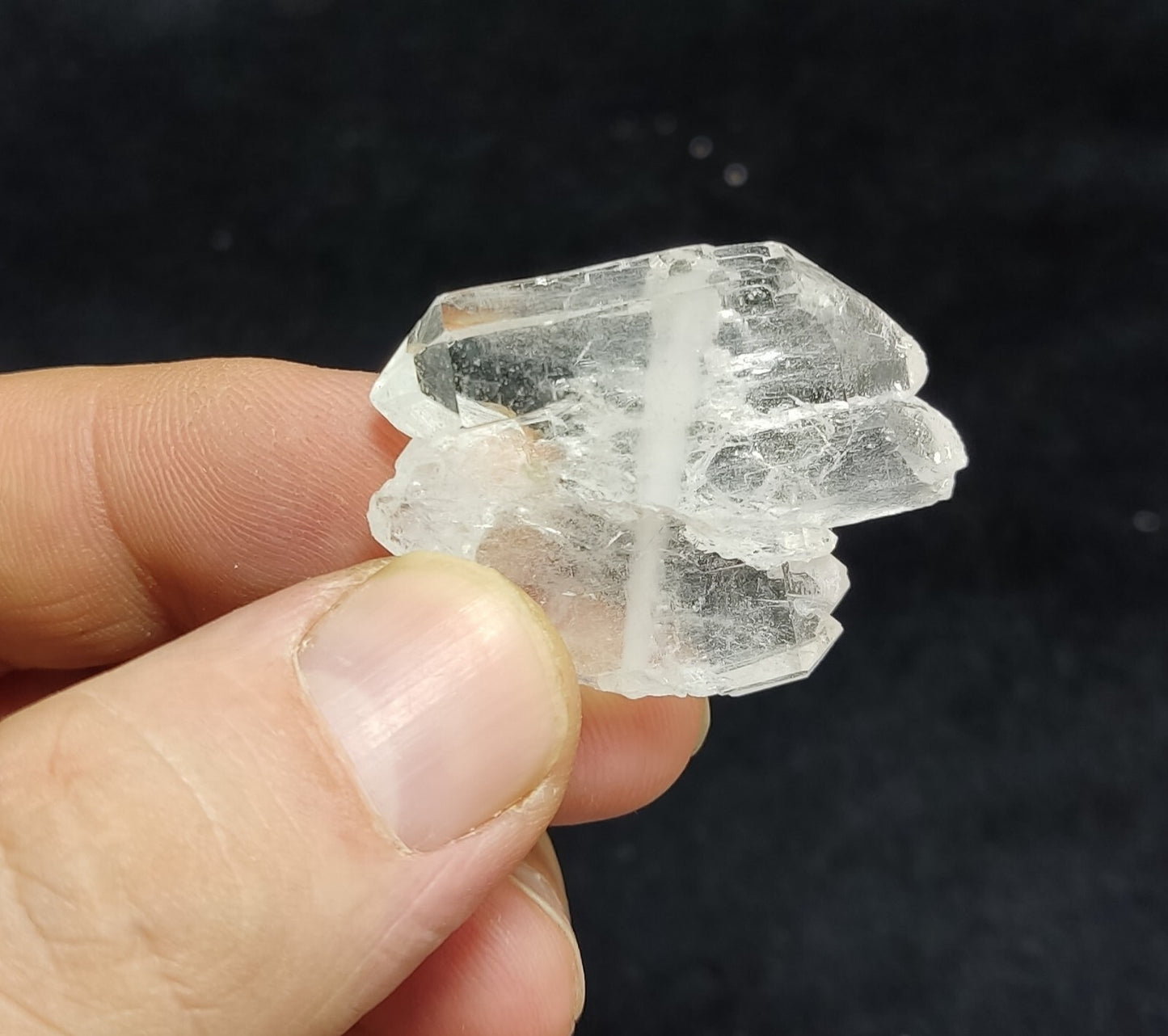 80 grams, 10 Pieces Faden quartz Crystals