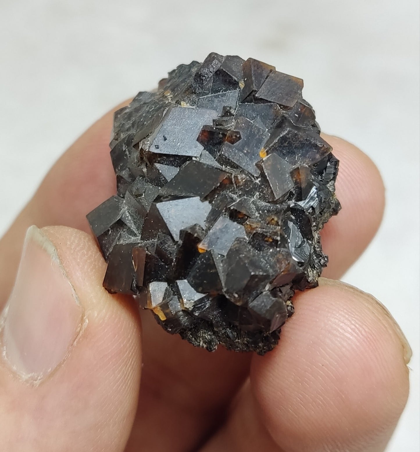 An Aesthetic specimen of andradite garnets on matrix 28 grams