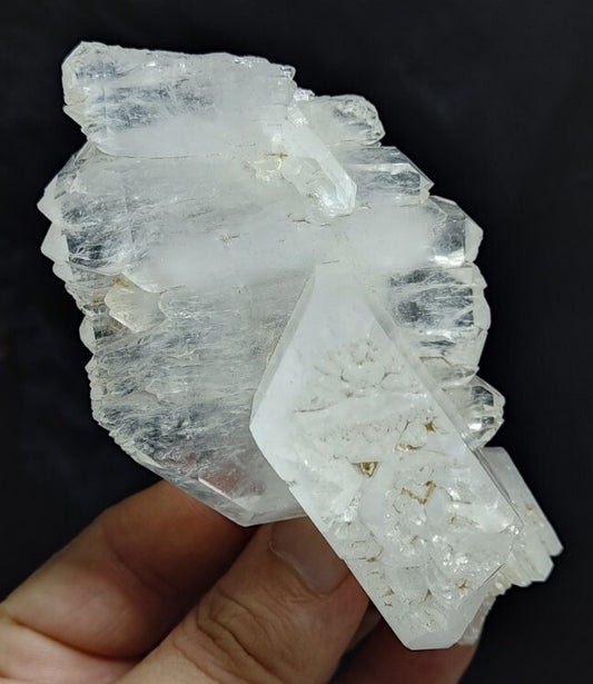 An Aesthetic specimen of faden Quartz crystal 243 grams