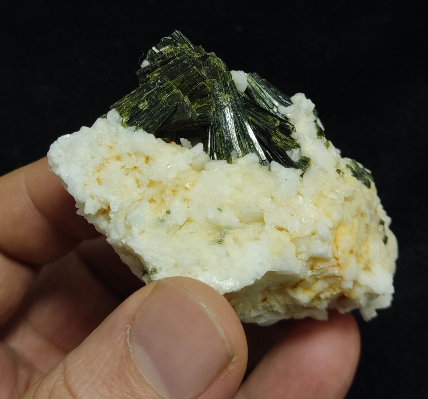 A very Aesthetic Naturally terminated specimen of epidote on matrix 113 grams