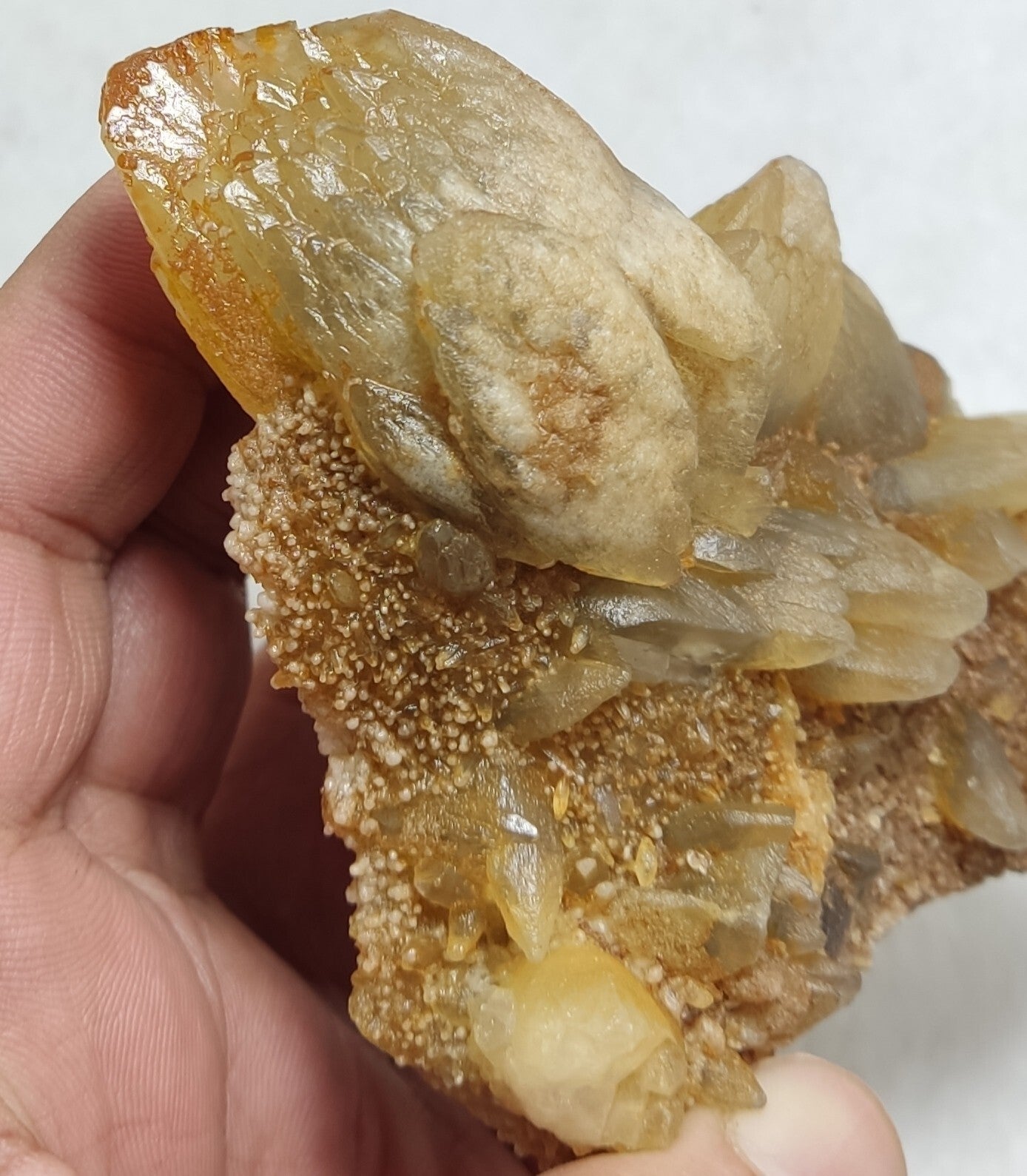 An Aesthetic Natural terminated specimen of calcite with Fluorite 326 grams