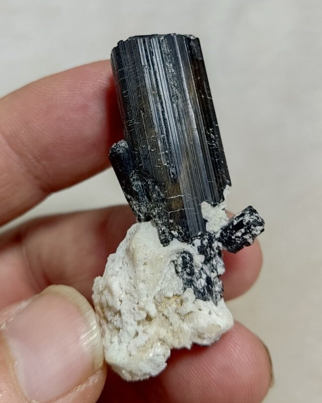 Natural Terminated Black Tourmaline Crystal 22 grams